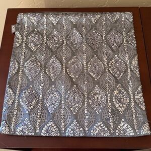 KAS Silver Sequin Pillow Cover